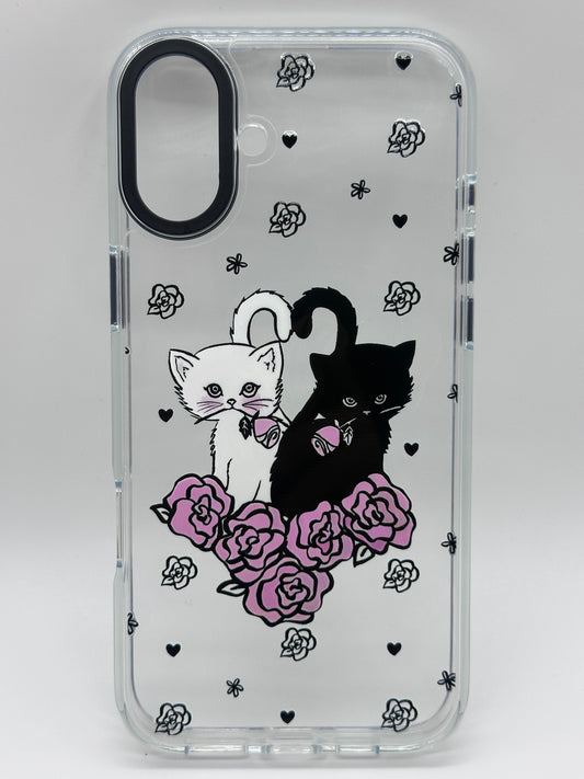 Romantic Cats in Roses Case